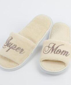 Personalised champagne slippers