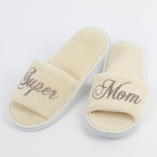 Personalised champagne slippers