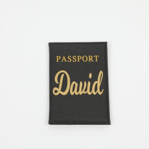 Housse Passeport Britannique Personnalisée – Simili Cuir Imprimé Couronne