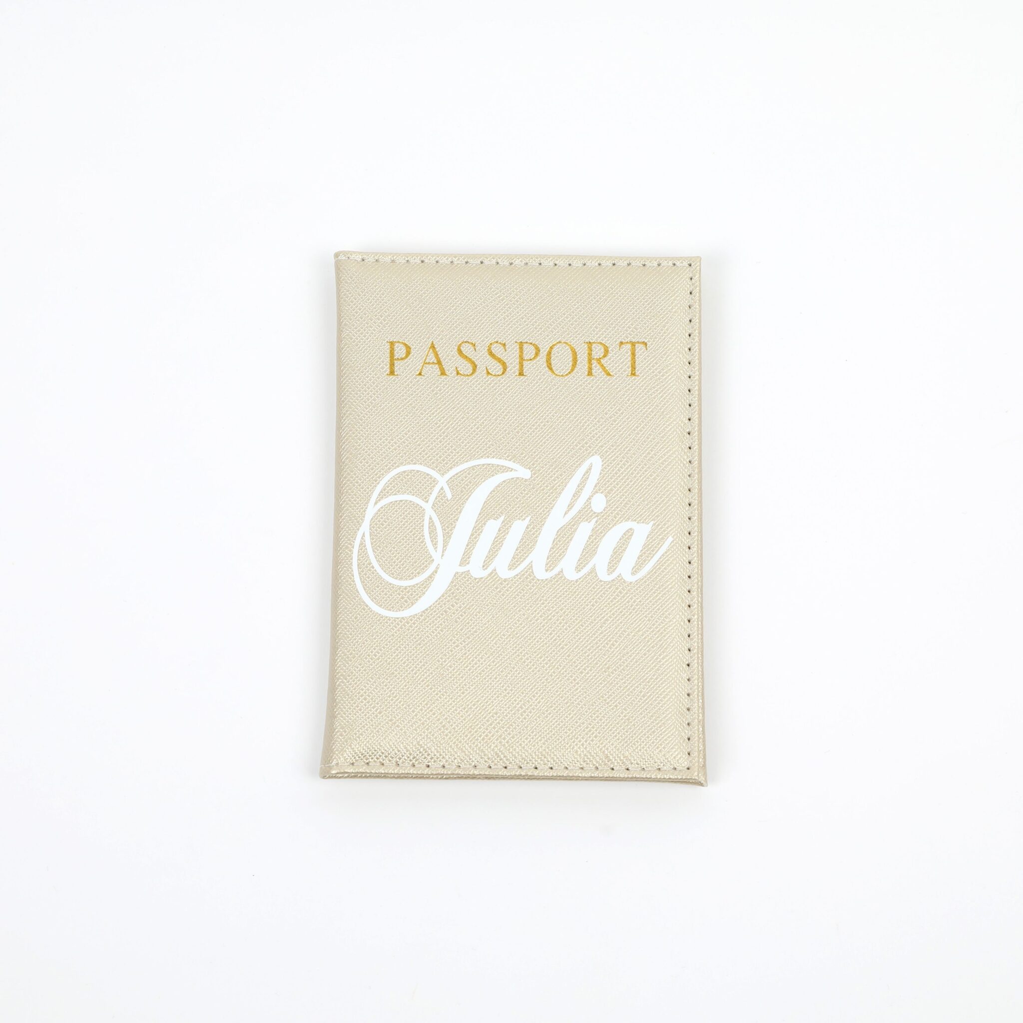 Porte-passeport en cuir personnalisé, options de breloques, nom gratuit personnalisé - France