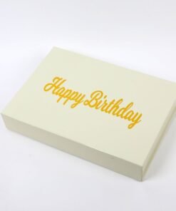 Personalised gold gift box