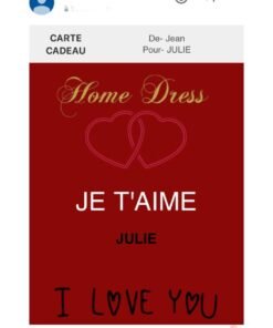 je t'aime gift card email confirmation